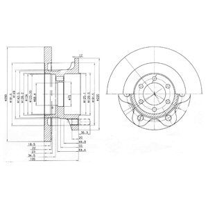 FRONT SOLID BRAKE DISC - 290MM DIAMETER