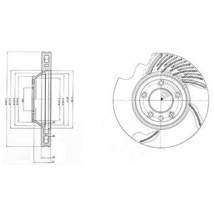 FRONT RH VENTED BRAKE DISC - 350MM DIAMETER