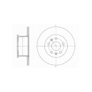 FRONT SOLID BRAKE DISC PAIR - 278MM DIAMETER