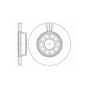 FRONT VENTED BRAKE DISC PAIR COATED - 280MM DIAMETER