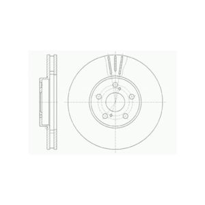 FRONT VENTED BRAKE DISC PAIR - 275MM DIAMETER