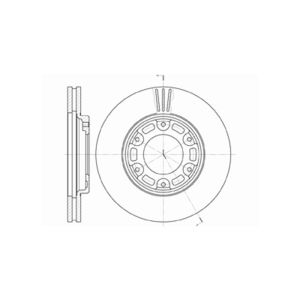 Front Vented Brake Disc Pair Coated - 285mm Diameter