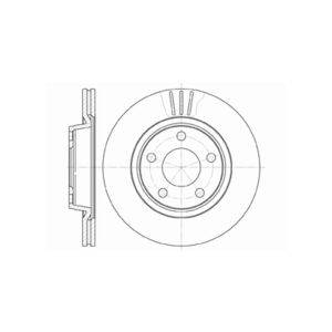 Vented Brake Disc Pair Coated - 279mm Diameter