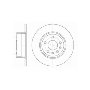 REAR SOLID BRAKE DISC PAIR COATED - 286MM DIAMETER