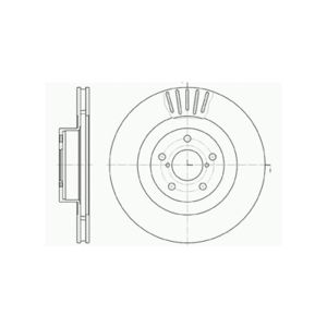 Front Vented Brake Disc Pair Coated - 295mm Diameter