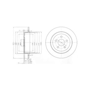 Rear Solid Brake Disc Pair - 270mm Diameter