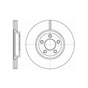 Front Vented Brake Disc Pair Coated - 280mm Diameter