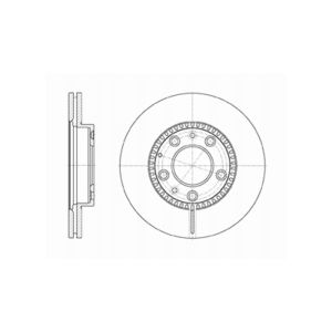 Front Vented Brake Disc Pair - 274mm Diameter