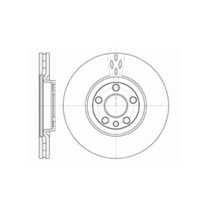 Front Vented Brake Disc Pair - 285mm Diameter