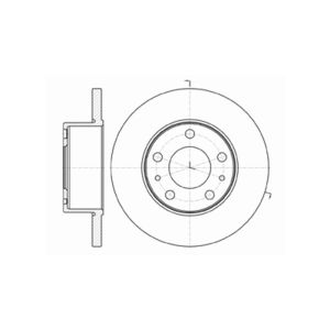 REAR SOLID BRAKE DISC PAIR - 276MM DIAMETER