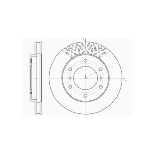 Front Vented Brake Disc Pair Coated - 290mm Diameter