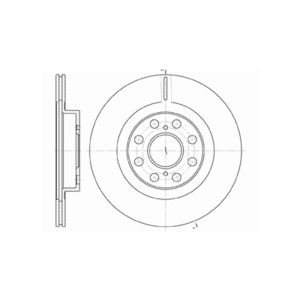 REAR VENTED BRAKE DISC PAIR - 263MM DIAMETER