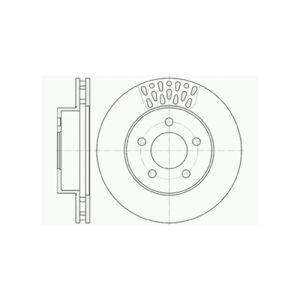 FRONT VENTED BRAKE DISC PAIR - 288MM DIAMETER