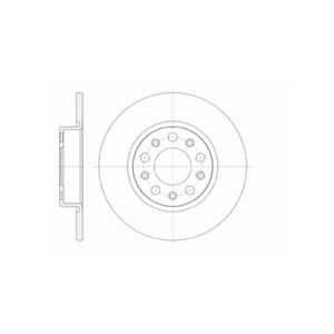 Rear Solid Brake Disc Pair Coated - 278mm Diameter