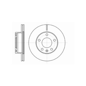 Front Vented Brake Disc Pair Coated - 294mm Diameter