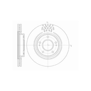 FRONT VENTED BRAKE DISC PAIR - 290MM DIAMETER