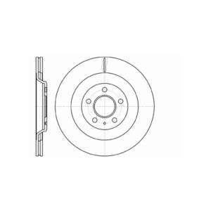 Rear Vented Brake Disc Pair - 330mm Diameter