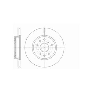 Front Vented Brake Disc Pair Coated - 280mm Diameter