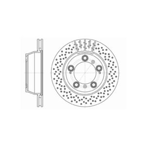 Rear Vented Brake Disc Pair - 299mm Diameter