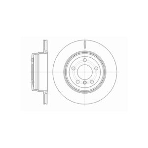 Rear Vented Brake Disc Pair Coated - 320mm Diameter