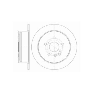 Rear Solid Brake Disc Pair Coated - 287.9mm Diameter