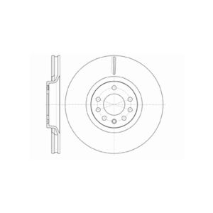 FRONT VENTED BRAKE DISC PAIR COATED - 321MM DIAMETER