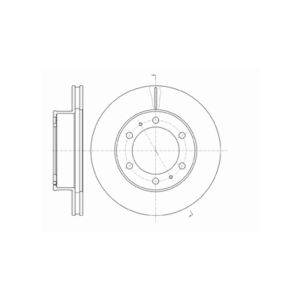 Front Vented Brake Disc Pair Coated - 297mm Diameter