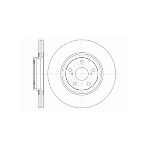 Front Vented Brake Disc Pair Coated - 320mm Diameter