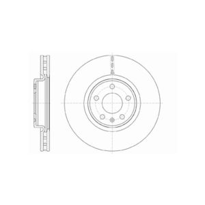 Front Vented Brake Disc Pair Pair Coated - 320mm Diameter