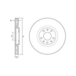 FRONT VENTED BRAKE DISC PAIR - 302MM DIAMETER