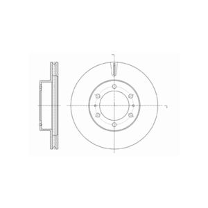 Front Vented Brake Disc Pair Coated - 319mm Diameter