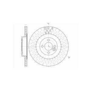 Front Vented Brake Disc Pair - 316mm Diameter