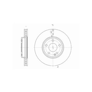 Front Vented Brake Disc Pair Coated - 295mm Diameter