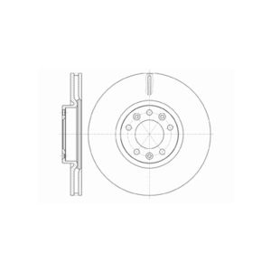 FRONT VENTED BRAKE DISC PAIR COATED - 304MM DIAMETER