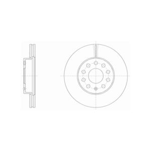 FRONT VENTED BRAKE DISC PAIR COATED - 276MM DIAMETER