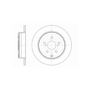 REAR SOLID BRAKE DISC PAIR COATED - 290MM DIAMETER