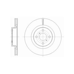 FRONT VENTED BRAKE DISC PAIR COATED - 280MM DIAMETER