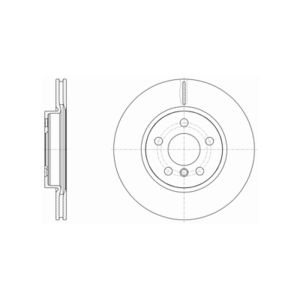 FRONT VENTED BRAKE DISC PAIR COATED - 294MM DIAMETER