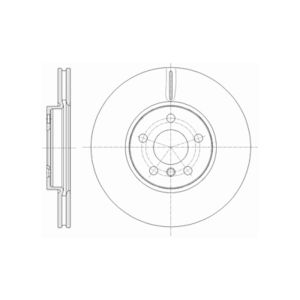 FRONT VENTED BRAKE DISC PAIR COATED - 307MM DIAMETER