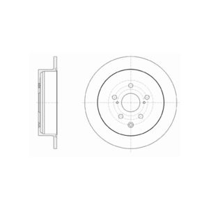 REAR SOLID BRAKE DISC PAIR COATED - 309MM DIAMETER