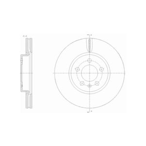 Front Vented Brake Disc Pair Coated - 276mm Diameter