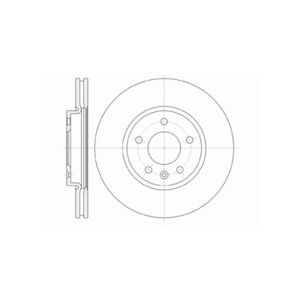 Front Vented Brake Disc Pair