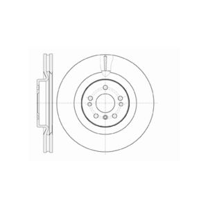 Front Vented Brake Disc Coated - 350mm Diameter