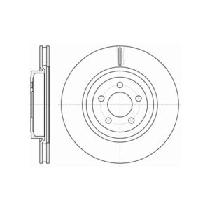 Front Vented Brake Disc Coated - 345mm Diameter