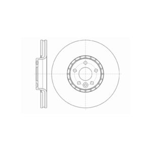 Front Vented Brake Disc Coated - 328mm Diameter