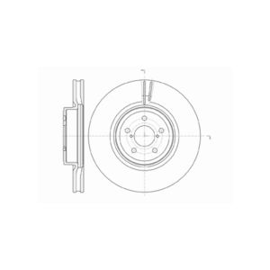 Front Vented Brake Disc Coated - 315.8mm Diameter