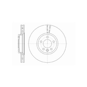 Front Vented Brake Disc Coated - 340mm Diameter