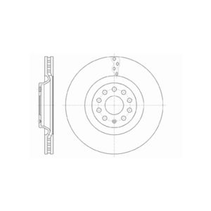 FRONT VENTED BRAKE DISC COATED - 340MM DIAMETER