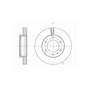 Front Vented Brake Disc Coated - 302mm Diameter