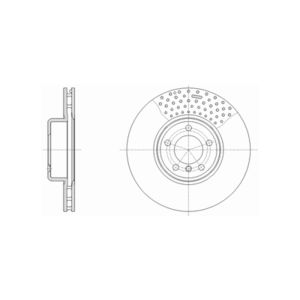 FRONT VENTED BRAKE DISC COATED - 340MM DIAMETER